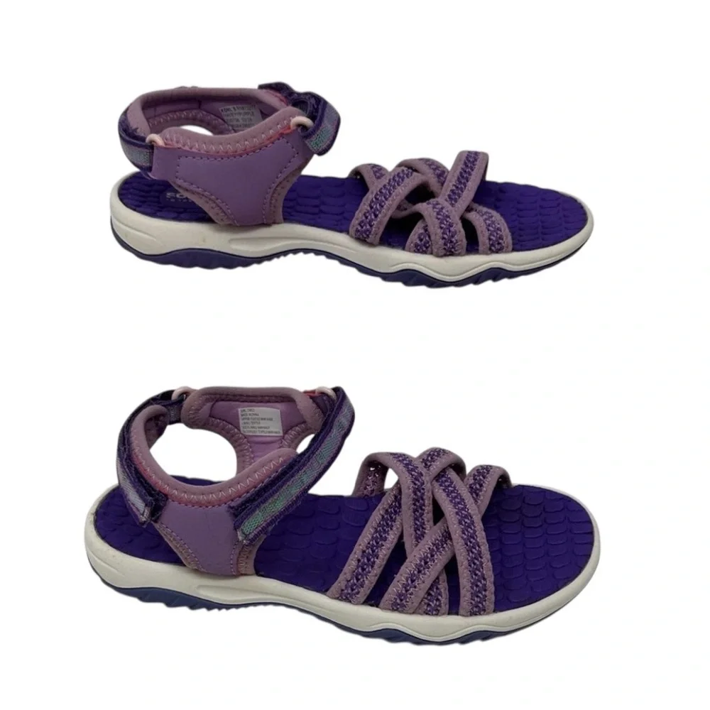 Sonoma Kids Purple Strap Sandals Size 2 MED